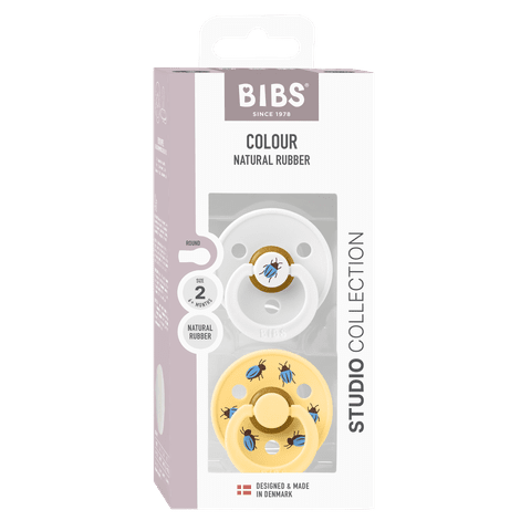 STUDIO Colour 2 PACK Beetle Mix - White/Pale Butter