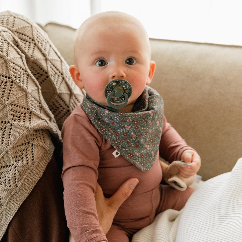 BIBS x LIBERTY Bandana Bib - Chamomile Lawn Woodchuck - BIBS