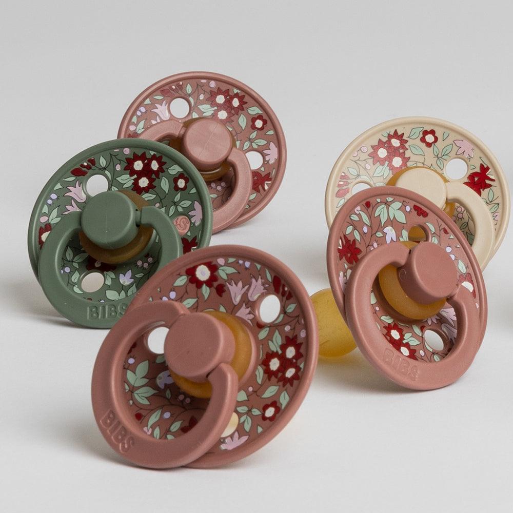 BIBS x LIBERTY Colour 2 Pack Chamomile Lawn - Woodchuck Mix - BIBS