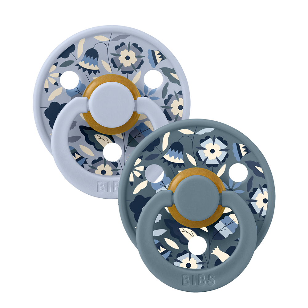 BIBS x LIBERTY Colour 2 Pack Bobo - Dusty Blue Mix
