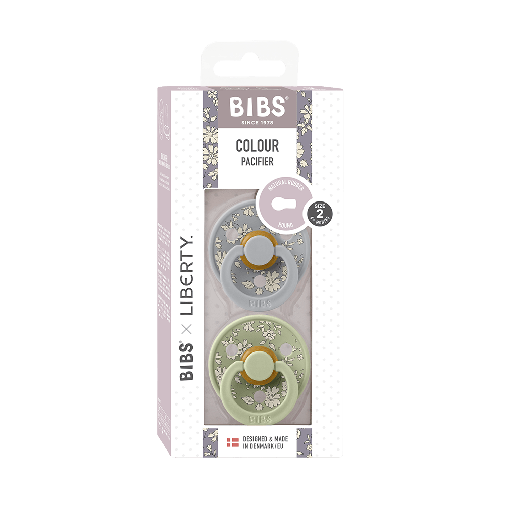 BIBS x LIBERTY Colour 2 Pack Capel - Sage Mix - BIBS