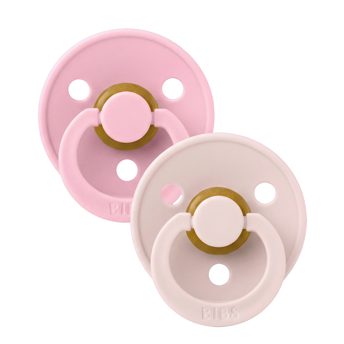 Colour Pacifiers 2 Pack - Petal/Baby Pink