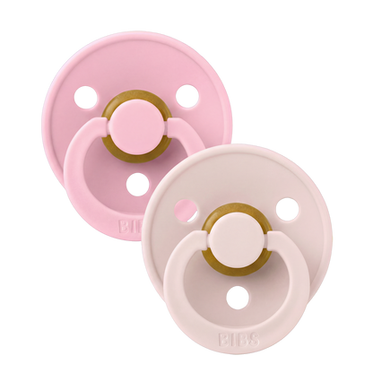 Colour Pacifiers 2 Pack - Petal/Baby Pink