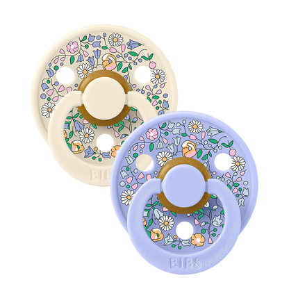 BIBS x LIBERTY Colour 2 Pack Chloe Meadow - Ivory Mix - BIBS