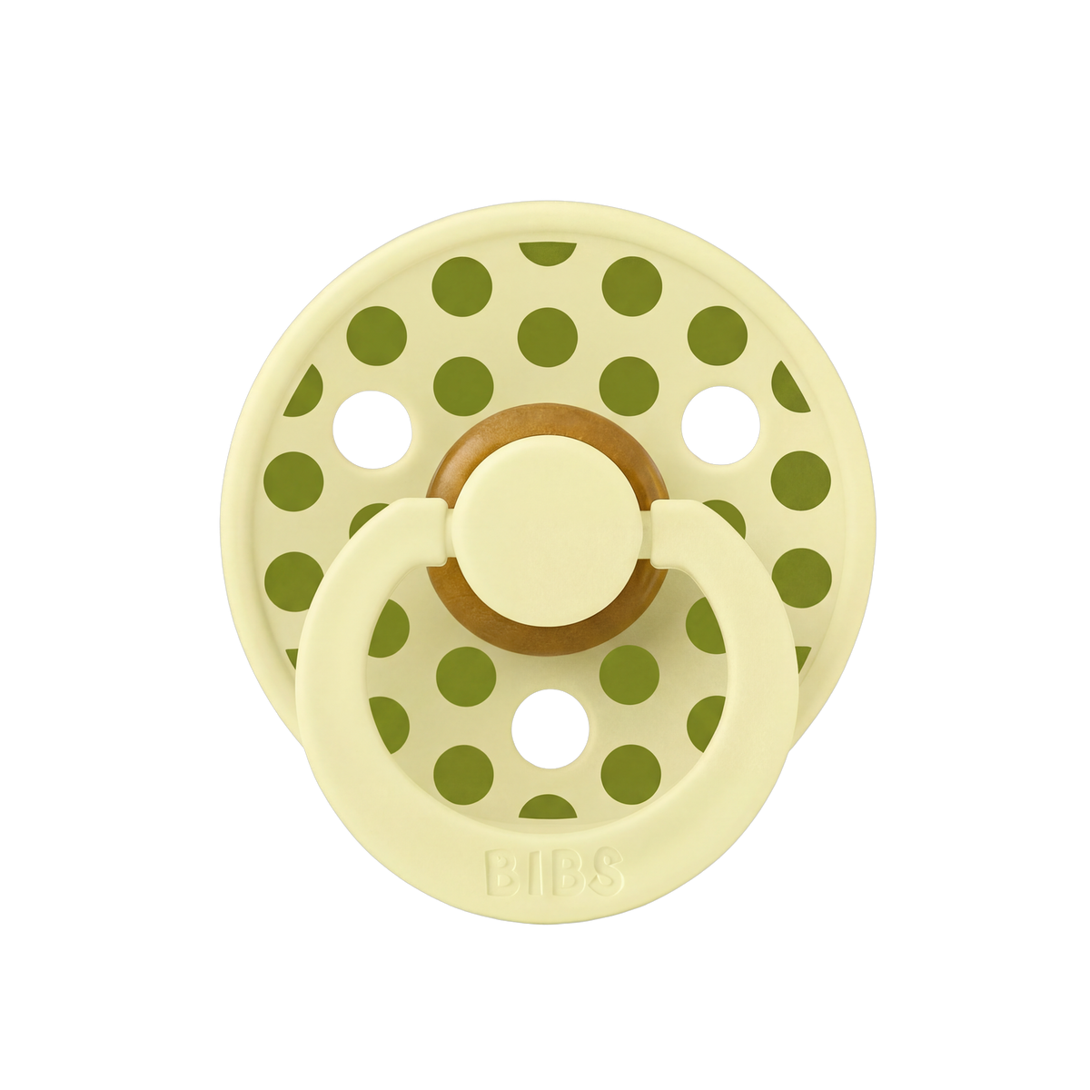STUDIO Colour Pacifier Polka - Luna/Wasabi