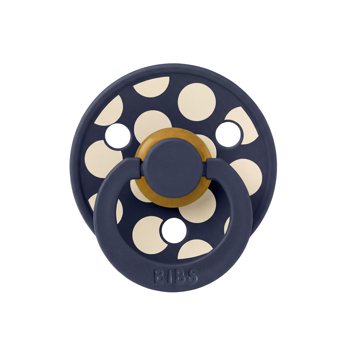 STUDIO Colour Pacifier Polka - Deep Space/Ivory
