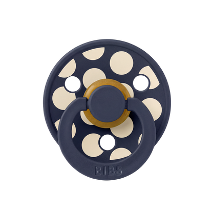 STUDIO Colour Pacifier Polka - Deep Space/Ivory
