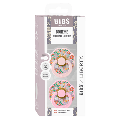 BIBS x LIBERTY Boheme 2 Pack Oscar Meadow - Blossom Mix