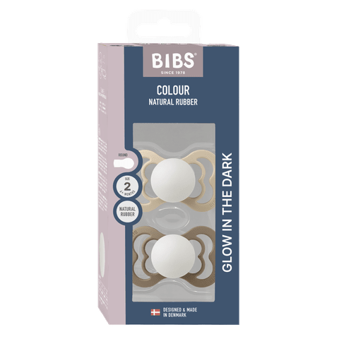 Supreme GLOW Pacifiers 2 Pack - Vanilla /Dark Oak