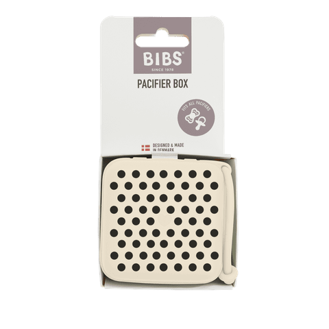 STUDIO Pacifier Box Polka - Ivory/Black