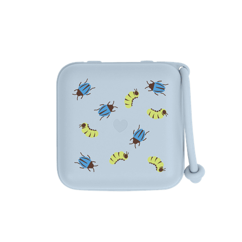 STUDIO Pacifier Box Beetle Caterpillar Mix - Baby Blue