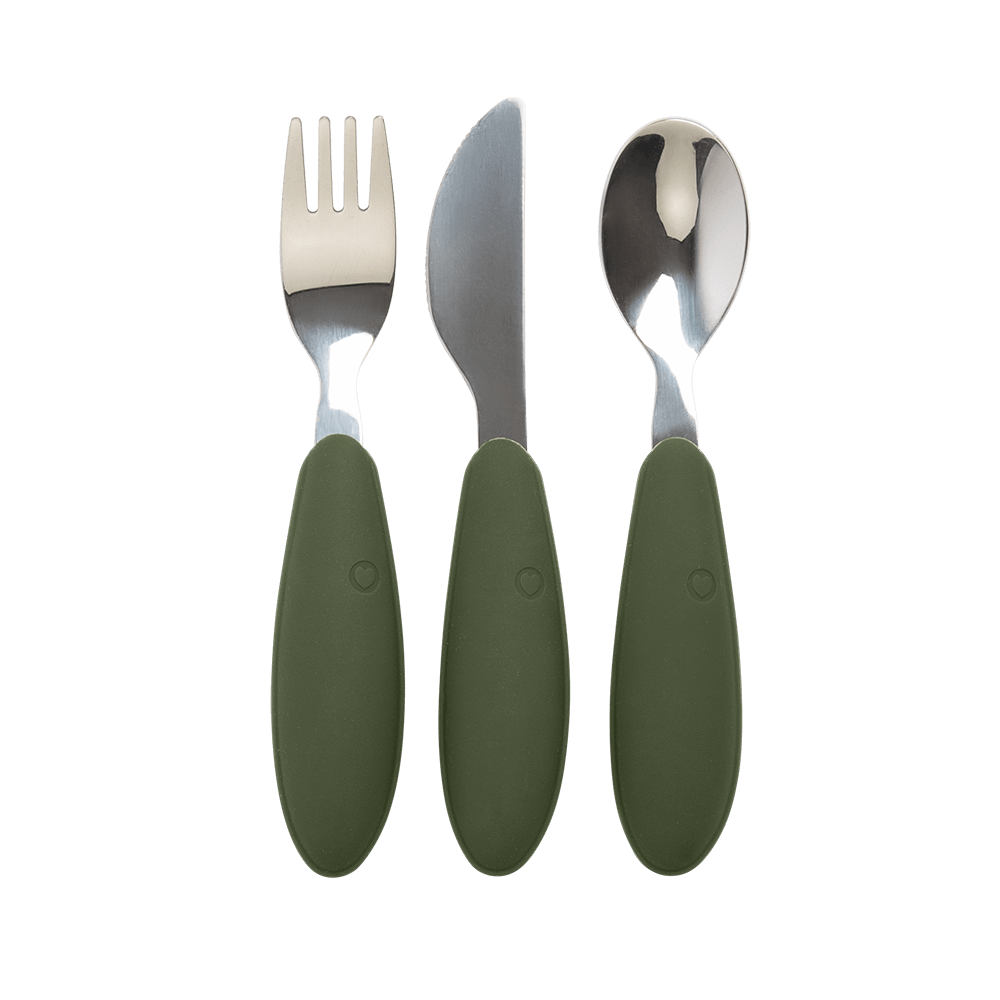 Mealtime Set - Sage/Hunter Green - BIBS