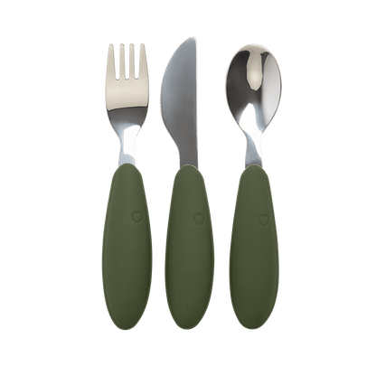 Mealtime Set - Sage/Hunter Green - BIBS
