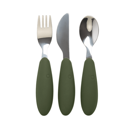 Mealtime Set - Sage/Hunter Green - BIBS