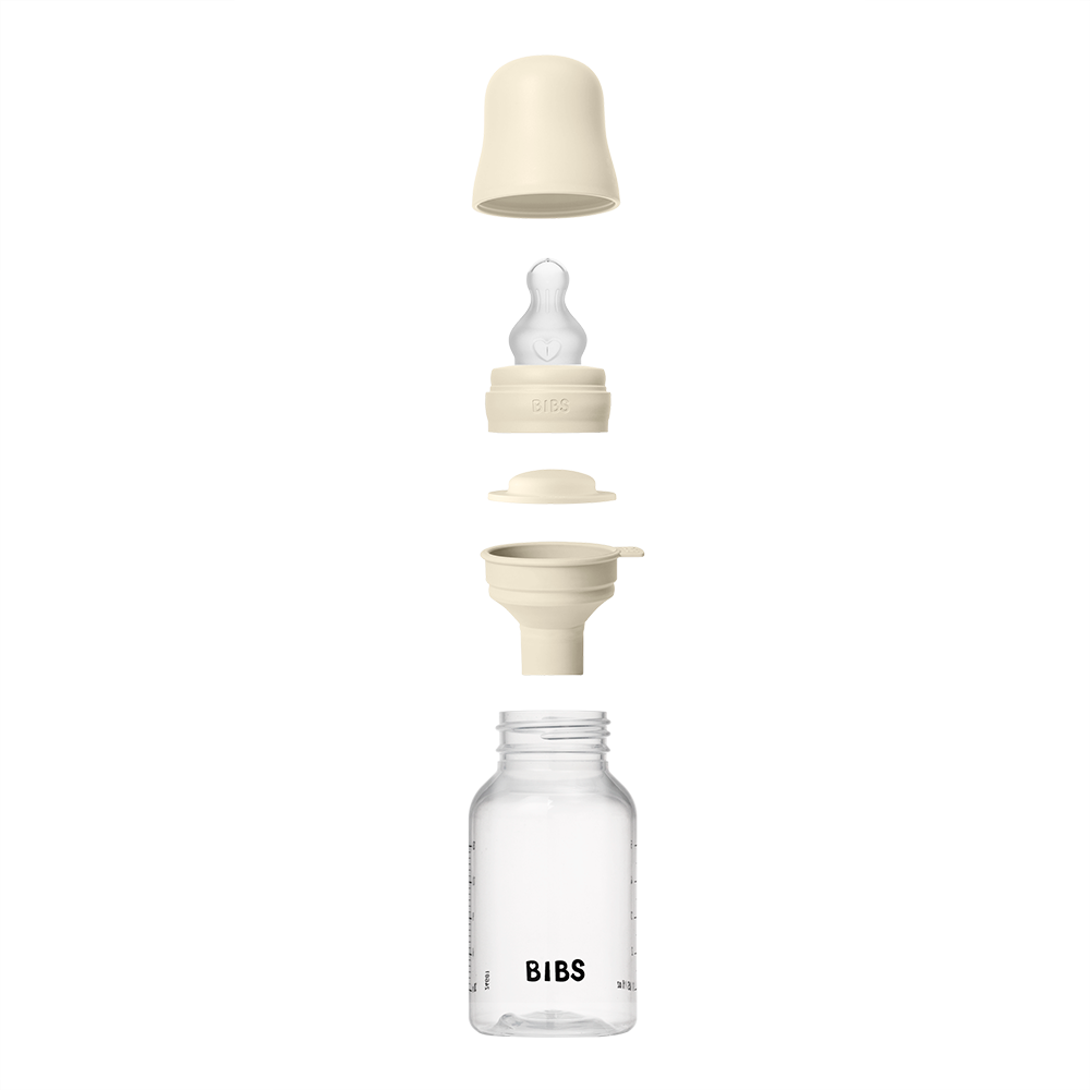 Baby BPA-Free PP Bottle Set 5oz Silicone - Ivory