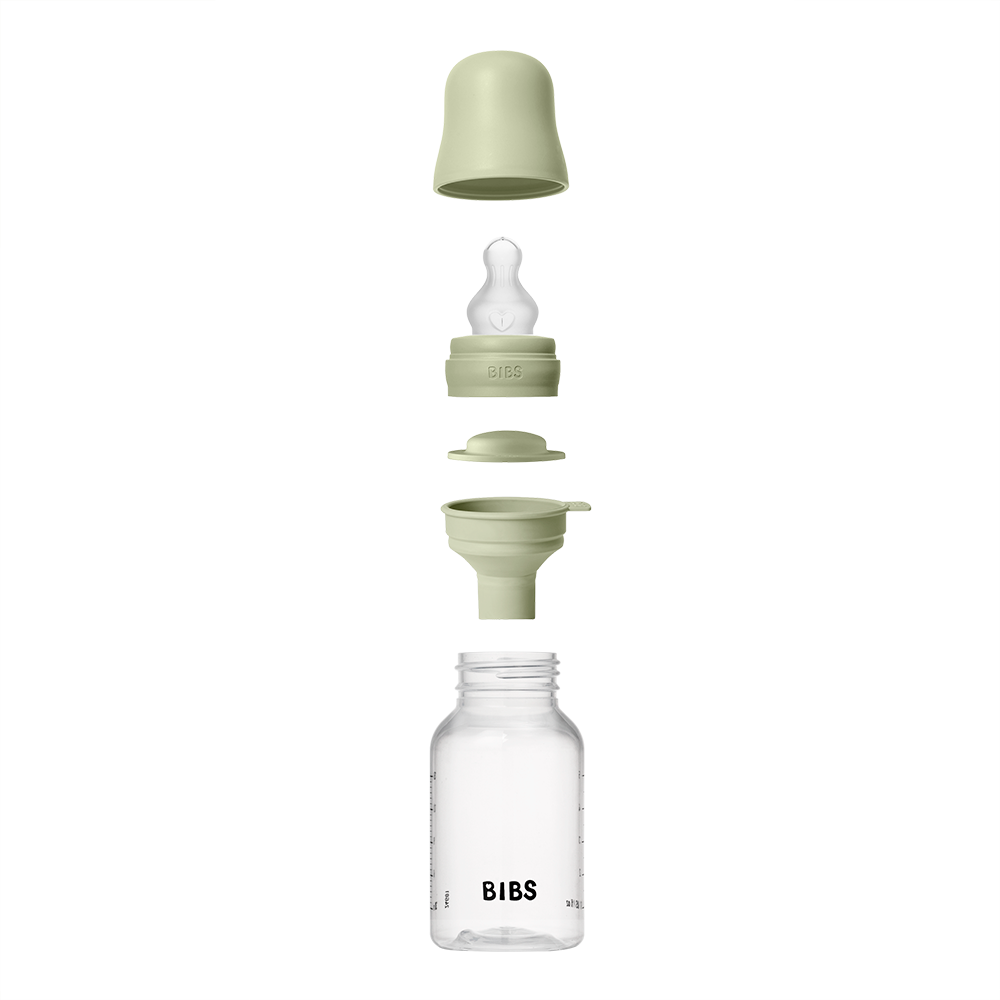 Baby BPA-Free PP Bottle Set 150ml Silicone - Sage