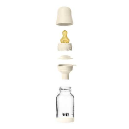 Baby Glass Bottle Boheme Set 4oz Latex - Ivory