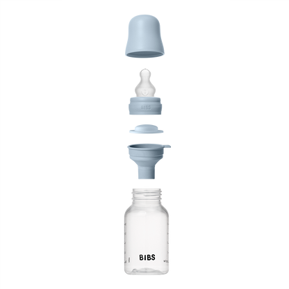 Baby BPA-Free PP Bottle Set 150ml Silicone - Baby Blue