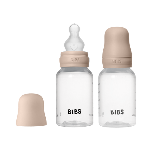Baby BPA-Free PP Bottle Set 150ml 2 Pack Silicone - Blush - BIBS