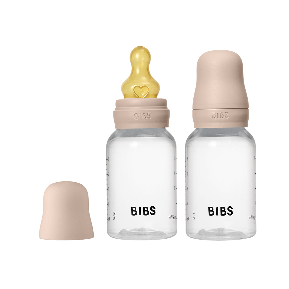 Baby BPA-Free PP Bottle Set 150ml 2 Pack Latex - Blush - BIBS