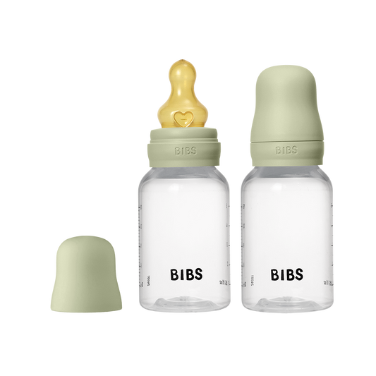 Baby BPA-Free PP Bottle Set 150ml 2 Pack Latex - Sage - BIBS