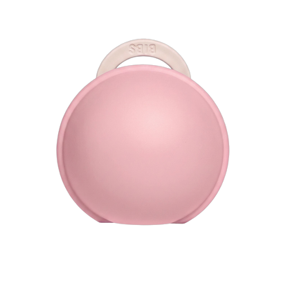 Colour Pacifier And Pacifier Case Mini - Petal/Baby Pink