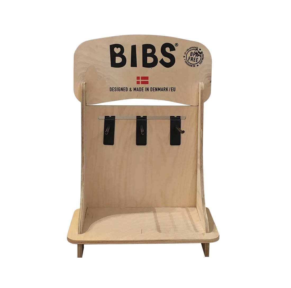 BIBS Table Top Display Small - Includes 3 hooks (6")
