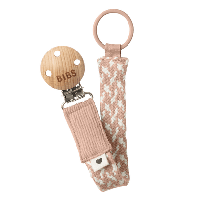 Pacifier Clip - Blush/Ivory - BIBS