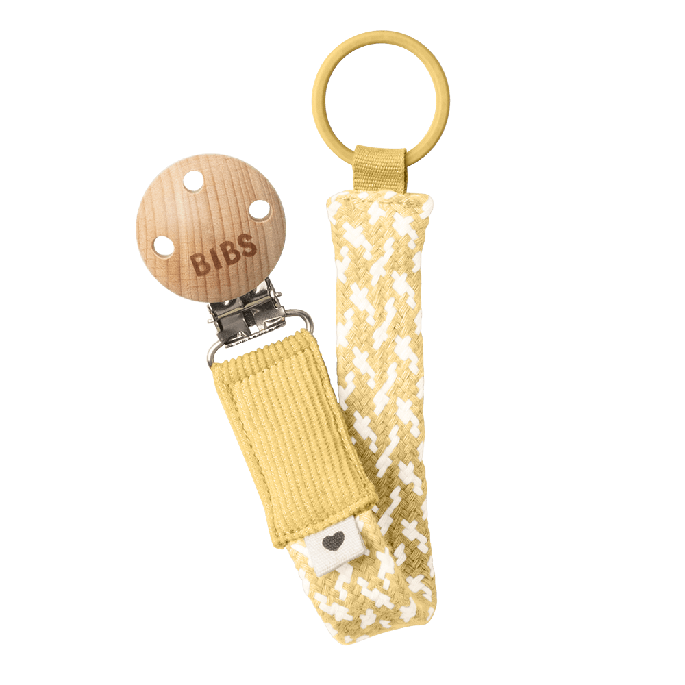 Pacifier Clip - Pale Butter/Ivory - BIBS