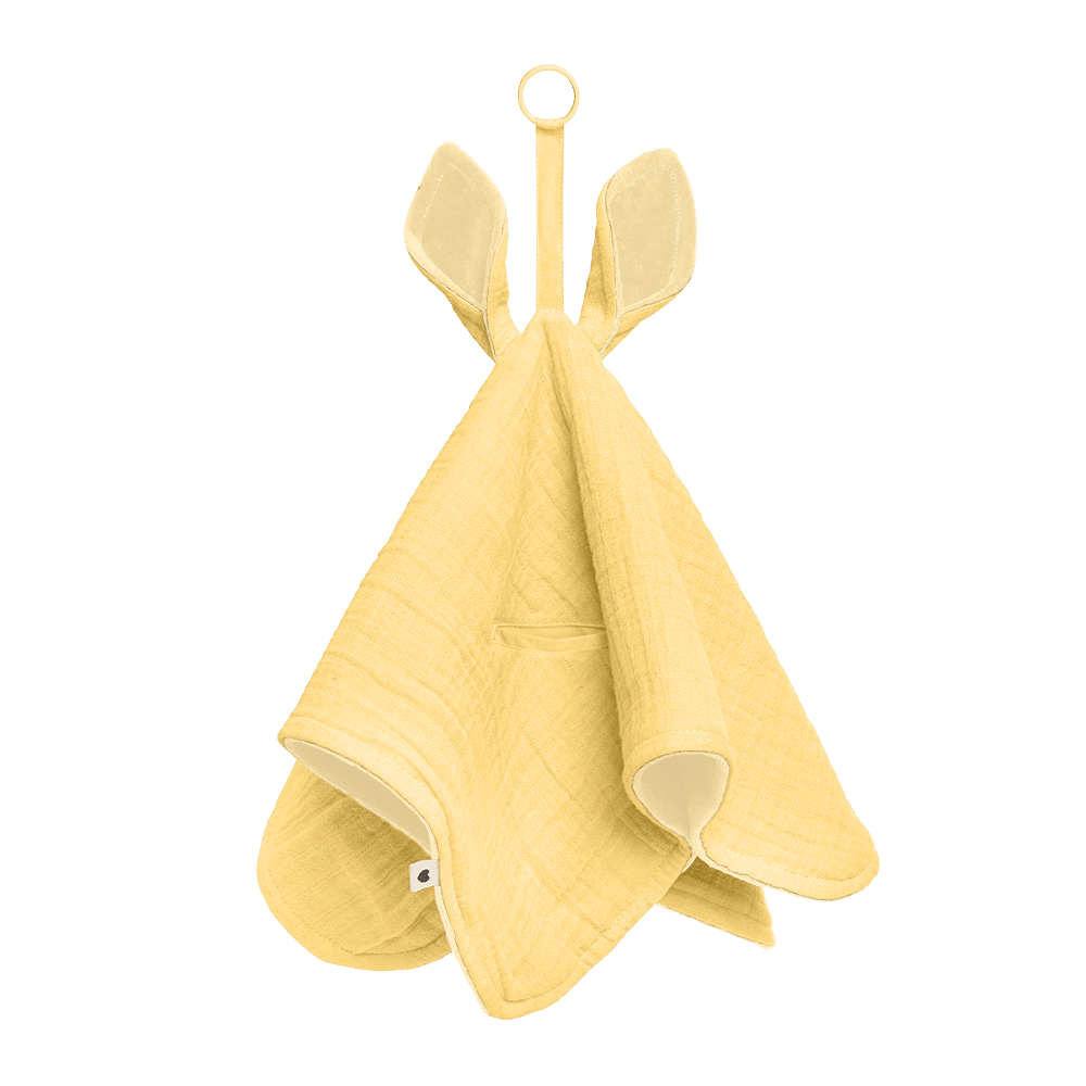 Cuddle Cloth Kangaroo - Pale Butter - BIBS