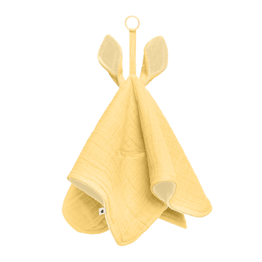 Cuddle Cloth Kangaroo - Pale Butter - BIBS