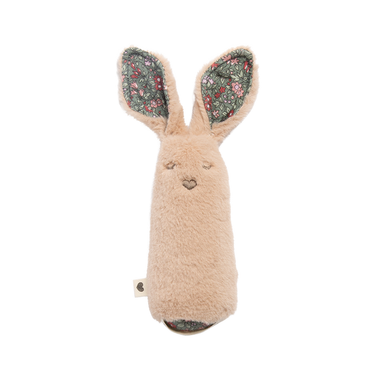 BIBS X LIBERTY Baby Rattle Kangaroo Chamomile Lawn - Pine - BIBS