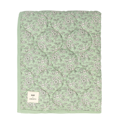 BIBS x LIBERTY Quilted Blanket Capel - Sage