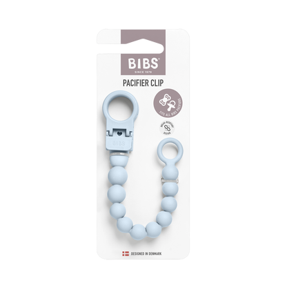 Pacifier Clip Beaded - Baby Blue