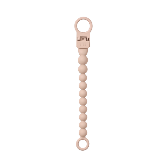Pacifier Clip Beaded - Blush