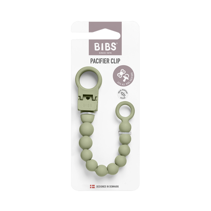 Pacifier Clip Beaded - Sage