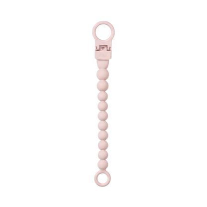 Pacifier Clip Beaded - Petal