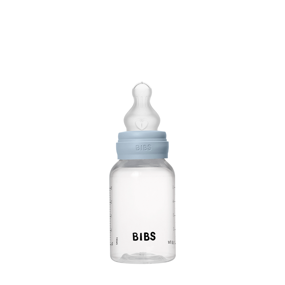 Baby BPA-Free PP Bottle Set 150ml Silicone - Baby Blue