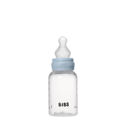 Baby BPA-Free PP Bottle Set 150ml Silicone - Baby Blue
