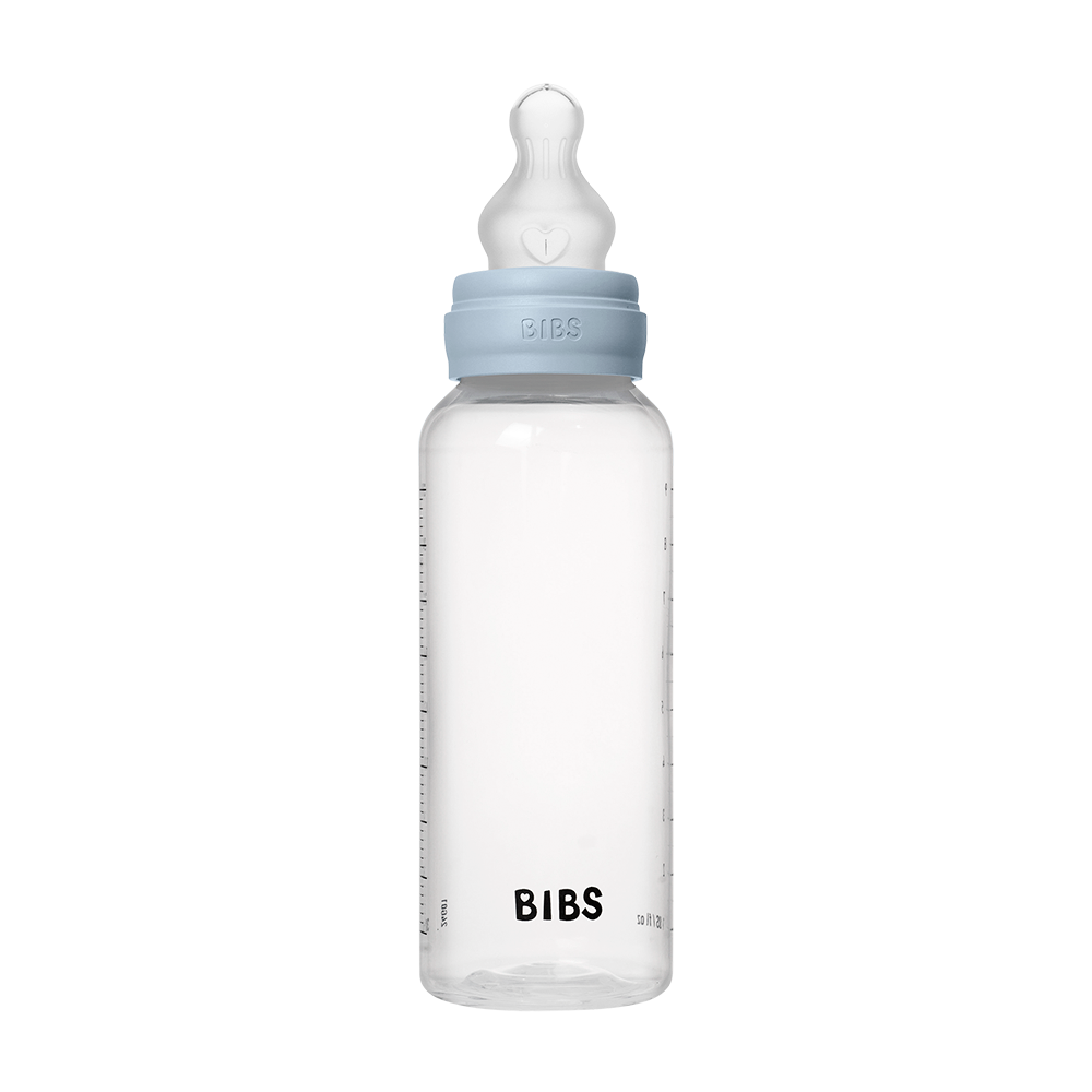 Baby BPA-Free PP Bottle Set 270ml Silicone - Baby Blue