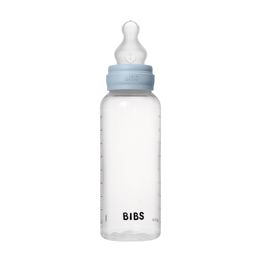 Baby BPA-Free PP Bottle Set 270ml Silicone - Baby Blue