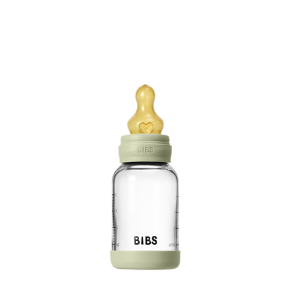 Baby Glass Bottle Set 4oz Latex - Sage