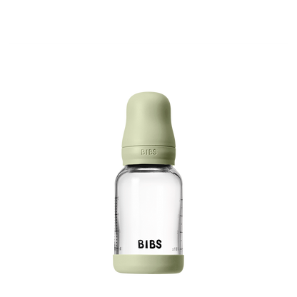 Baby Glass Bottle Set 4oz Latex - Sage