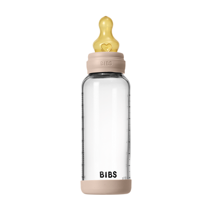 Baby Glass Bottle Set 8oz  Latex - Blush