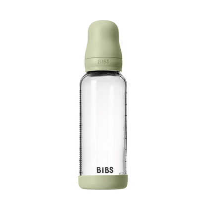 Baby Glass Bottle Set 8oz Silicone - Sage