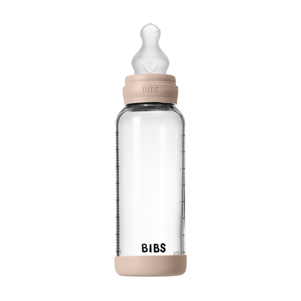 Baby Glass Bottle Set 8oz Silicone - Blush