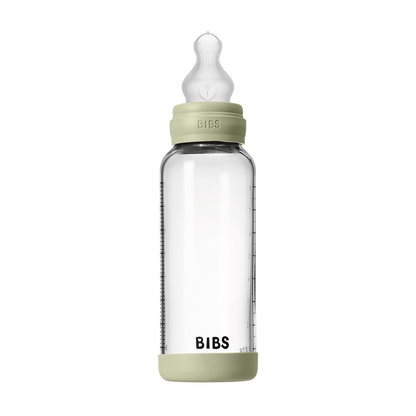 Baby Glass Bottle Set 8oz Silicone - Sage