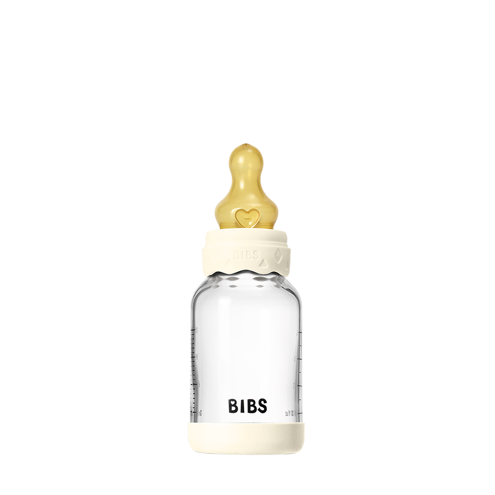 Baby Glass Bottle Boheme Set 4oz Latex - Ivory