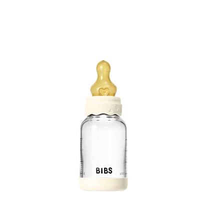 Baby Glass Bottle Boheme Set 4oz Latex - Ivory