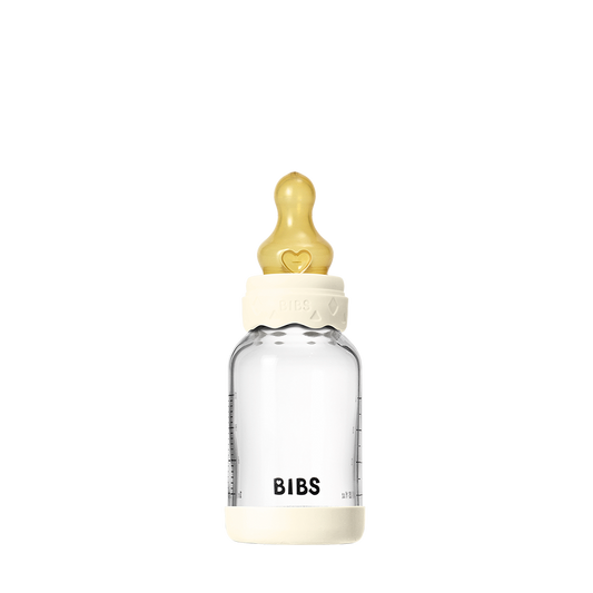 Baby Glass Bottle Boheme Set 4oz Latex - Ivory
